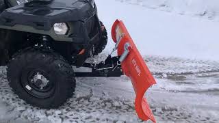 Lame de déneigement pour quad ATV SNPL [upl. by Liebman]