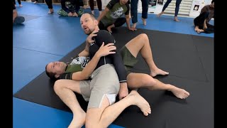 Glyn Powditch BJJ Seminar 8 Guard Passing Escaping Cross sides Headlock Defense [upl. by Arrad510]