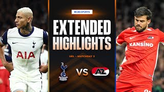 Tottenham vs AZ Alkmaar Extended Highlights  UEL League Phase MD 3  CBS Sports Golazo [upl. by Huang]