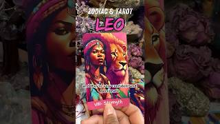 Zodiac amp Tarot Leo Strength ♌️ Divine Melanin Tarot Deck leo strengthtarot [upl. by Enaasiali845]