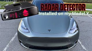 Installed a Radar Detector on my Tesla Model Y [upl. by Oigres]