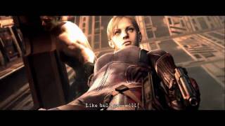 HD Resident Evil 5  Wesker shirtless fighting to Wesker Midnite Cutscenes [upl. by Naved]