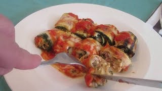 Kako napraviti punjene tikviceZucchini as cannelloni [upl. by Kila]