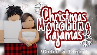 Matching Roblox Christmas Pajamas CODES  LINKS ☃️🎄 [upl. by Yekram]