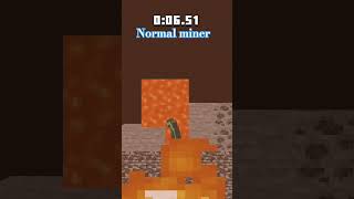 normal miner vs legend miner minecraft minecraftnewfilter [upl. by Yelekalb877]