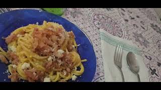 EVVAI 1000 iscritti linguine alla carbonara con il guanciale [upl. by Ankeny266]