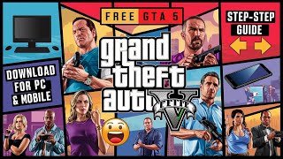 How to Download GTA 5 for free on pc amp laptop  website link  2024 [upl. by Ynnig]