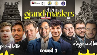 Chennai Grand Masters 2024 Round 1  Vidit Gujrathi vs Arjun Erigaisi [upl. by Llessur401]