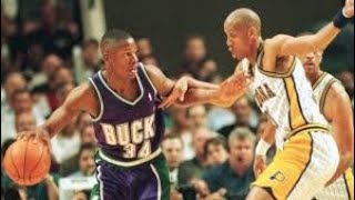 Pacers vs Bucks game 1 2000 classic finish HD full game [upl. by Wolram]