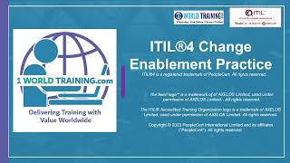 Introduction  Change Enablement  PeopleCert  Axelos  1WorldTrainingcom [upl. by Nrev]