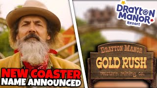 Drayton Manor NEW COASTER NAME Announced  July 2024 [upl. by Ollecram796]