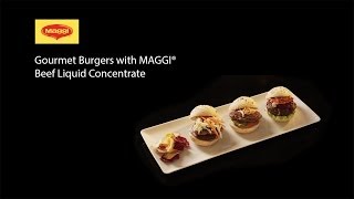 Gourmet Burgers with MAGGI Beef Liquid Concentrate [upl. by Ulda108]