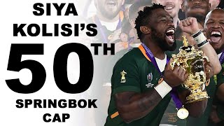 Siya Kolisis 50th Springbok Cap [upl. by Atirat298]