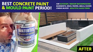 Best Concrete Paint  Zinsser Waterproof Paint For Outdoor Painting Concrete  Best Mould Paint [upl. by Naihs299]