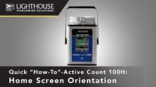 ActiveCount100H Air Sampler 48  Home Screen Orientation How to [upl. by Krever]