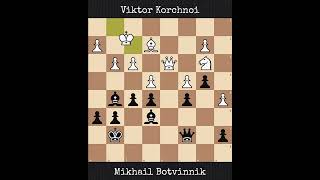 Viktor Korchnoi vs Mikhail Botvinnik  USSR Championship 1955 [upl. by Serafine]