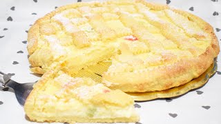 Crostata alla crema di ricotta  dolci pasquali pugliesi con ricotta [upl. by Jenesia]