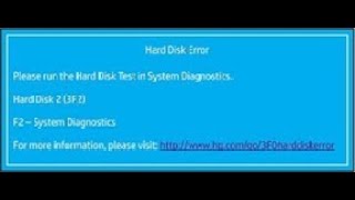 Fixing HP Hard Disk Error by chicagotecnet [upl. by Ycrad]