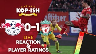 RB LEIPZIG 01 LIVERPOOL  REDS KEEP 100 UCL RECORD  LIVE MATCH REACTION amp PLAYER RATINGS [upl. by Lancey]