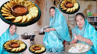 हमर छत्तीसगढ़ के स्वाद चौसेला अऊ पाताल के चटनी  cg femus chawsela recipe  cg vlogger mamta  cg [upl. by Purse]