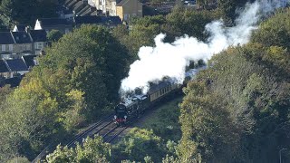 35028 Clan Line over the Luton Arches  Belmond Golden Age of Travel  241024 [upl. by Alverson]