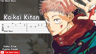 Jujutsu Kaisen OP  Kaikai Kitan 廻廻奇譚 Guitar Tutorial [upl. by Sal66]