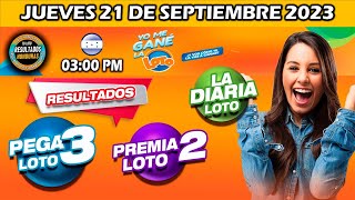 Sorteo 03 PM Loto Honduras La Diaria Pega 3 Premia 2 JUEVES 21 DE SEPTIEMBRE 2023 ✅🥇🔥💰 [upl. by Charmaine]