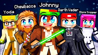 Having a STAR WARS FAMILY in Minecraft [upl. by Harbour]