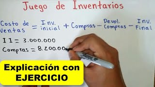 Como hacer un JUEGO de INVENTARIOS contabilidad [upl. by Newnorb]