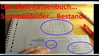 W0246 BlattKassenbuch 03 Summenfelder Teil 1 Anfangsbestand [upl. by Barby]