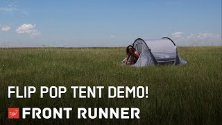 Front Runner Flip Pop Tent Demo at the Desert Rendezvous [upl. by Eanore]