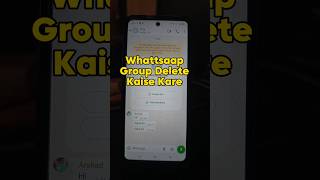 Whatsapp Group Delete Kaise Kare  Whatsapp Se Group Ko Kaise Delete Kare [upl. by Fisa991]