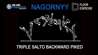 NAGORNYY  2021 European Championships Basel SUI  MAG new FX Element [upl. by Allerbag]