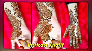 Beautiful Intricate Khafeef Mehndi Design for Front Hand 🌸  Floral Intricate Mehndi Design  Mehndi [upl. by Gabrielli519]