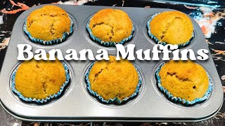 Quick and easy banana muffin recipe muffins bananabread bananamuffinrecipe [upl. by Kahl]