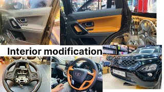 Tata Safari 2023 interior modification and accessories in Lalbagh Lucknow ￼ [upl. by Winograd226]