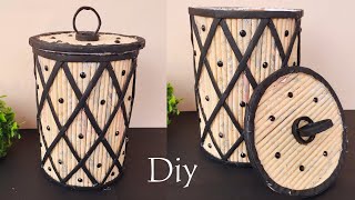 Easy and Beautiful Basket making idea with Newspaper  Diy paper Basket  Newspaper craft  Diy [upl. by Jelena]