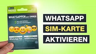 WhatsApp SIM aktivieren und freischalten ✅ Ultimative Anleitung  Testventure [upl. by Pitarys]