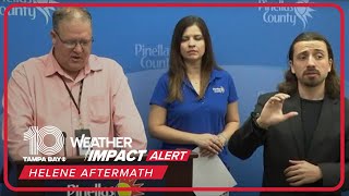 Pinellas County leaders discuss housing assistance other recovery efforts after Hurricane Helene [upl. by Ttelrats]