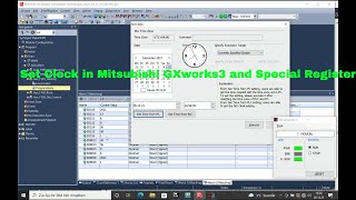 FX5U Clock Special Register and Clock Setting Mitsubishi Melsec [upl. by Eibreh]