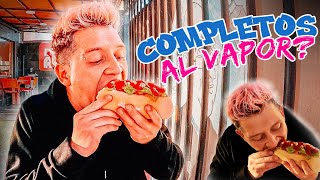 FUI A PROBAR LOS FAMOSOS COMPLETOS DE TALCA 🌭 AL VAPOR O A BAÑO MARÍA😱 [upl. by Esidnak]