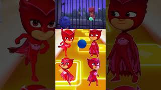 PJ Masks  Owlette 🆚 Owlette 🆚 Owlette 🆚 Owlette X Dance Song Tiles Hop EDM Rush shorts [upl. by Haslett]