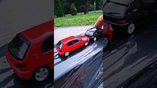 Peugeot 306s16 vs 106 Rally 143 diecast model shortsautomobile diecast [upl. by Mintun]