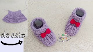 LAS BOTITAS MAS FACIL Y RAPIDO DE HACER A CROCHET O GANCHILLO  PASO A PASO  VARIAS TALLAS [upl. by Storm]