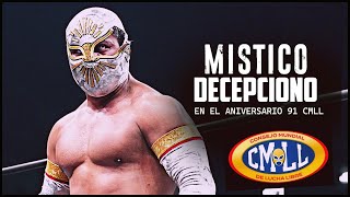 MISTICO DECEPCIONA en EL ANIVERSARIO 91 CMLL  HECHICERO ES LA MERA REATA SE LO MERECE CRITICA [upl. by Atalanti]