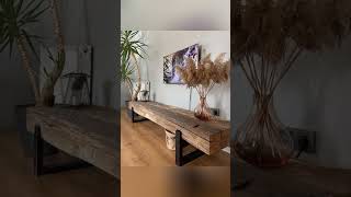 Vigas de madera como decoración de TV super geniales 🫡🤩 [upl. by Abbey]