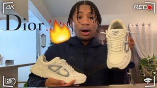 UNBOXING DIOR B30 WHITE MESH FT HITFOOTRU  THESE ARE HEAT 🔥 [upl. by Cazzie]