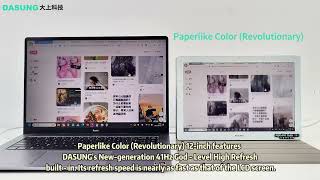 Paperlike Color 12quot Revolutionary vs LCD 41Hz Unrivaled Ultra  Fast Speed Simply Astounding [upl. by Quickel]