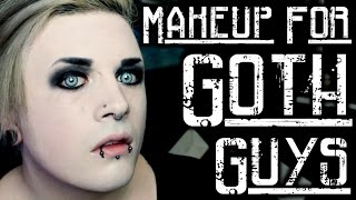 BASIC GOTH MAKEUP FOR GUYS [upl. by Hanae]