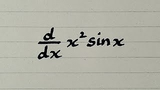 Derivative of x²sinx  Differentiation of Trigonometric Function [upl. by Ayamahs]